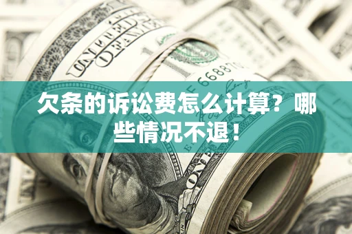 济南欠条的诉讼费怎么计算？哪些情况不退！