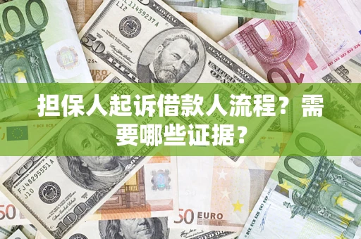 济南担保人起诉借款人流程？需要哪些证据？