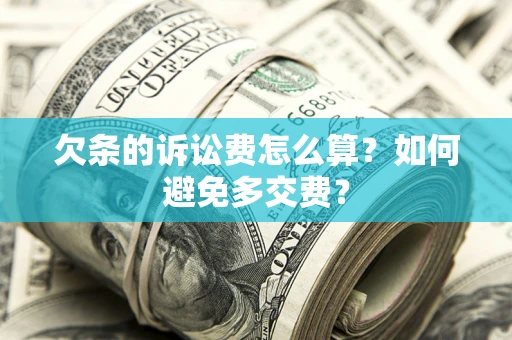济南欠条的诉讼费怎么算？如何避免多交费？