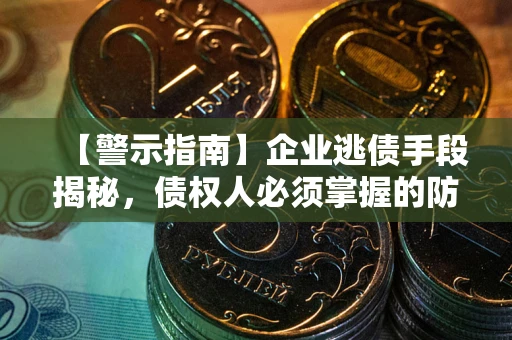 济南【警示指南】企业逃债手段揭秘，债权人必须掌握的防坑宝典